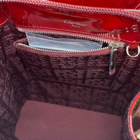 Cartier Happy Birthday Backpack Purse Monogram Patent Leather with Box - Picture 4 of 15